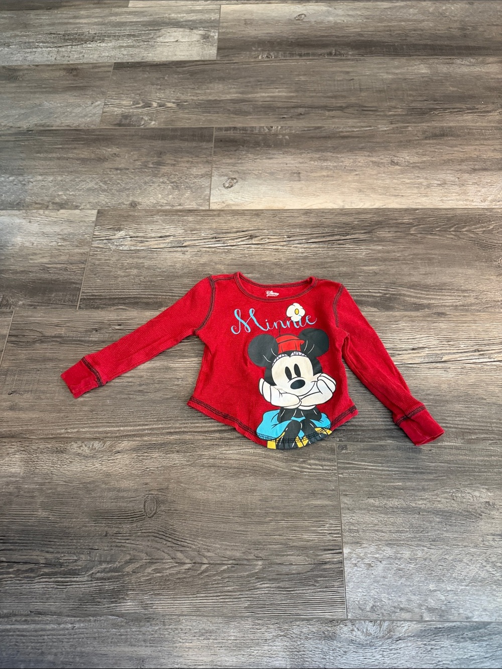 Disney Red Minnie Mouse Long Sleeve Top for Kids